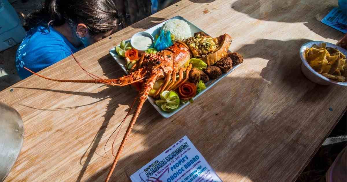 Delicious Freshly Cooked Lobster In Belize