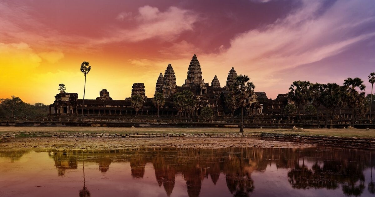 Alternative Destinations To Travel To At Christmas 5 sunset over Angkor wat
