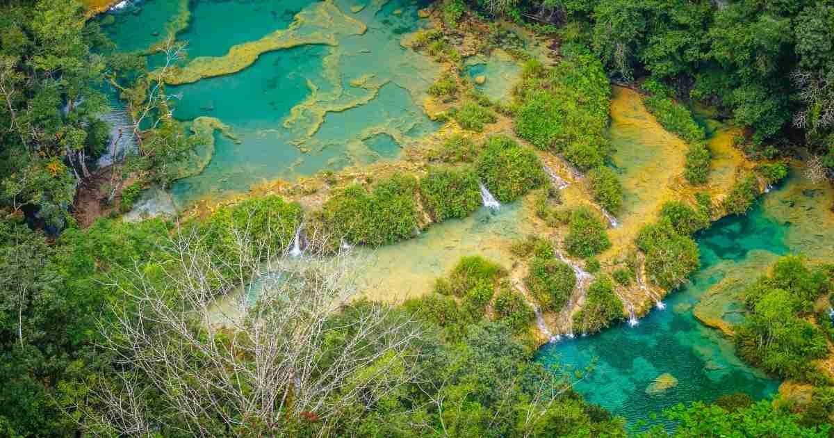 Natural Pools At Secmu Champey In Guatemala