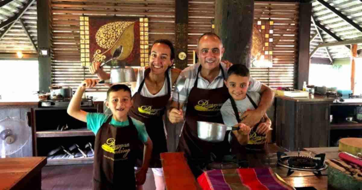 Are multi-generational holidays the future of family travel? 2 A family cooking on a tour in Chiang Mai, Thailand