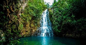 Total Belize 8 a waterfall in the jungle in belize